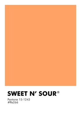 PANTONE SWEET N SOUR