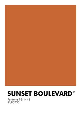 PANTONE SUNSET BOULEVARD