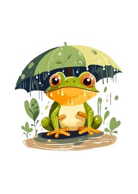 frog cute animal