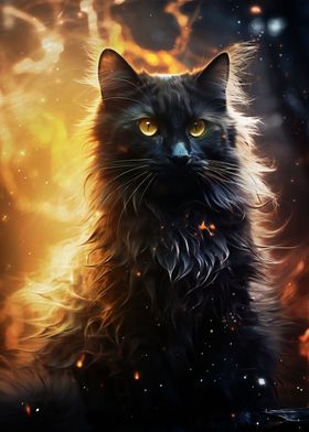 Mystical Black Cat