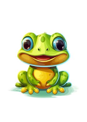 frog cute animal