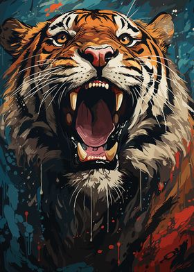 Tiger Pop Art