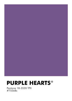 PANTONE PURPLE HEARTS