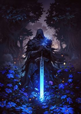 Knight with Blue Sword