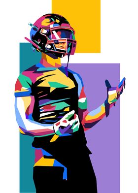 American Football Pop Art