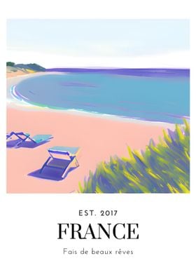Beach day in France