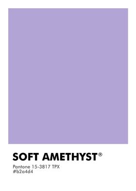 PANTONE SOFT AMETHYST