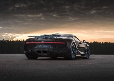 Cars Black Chiron Cool