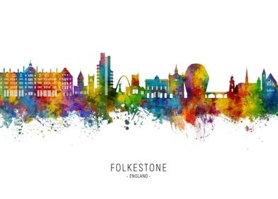 Folkestone Skyline England