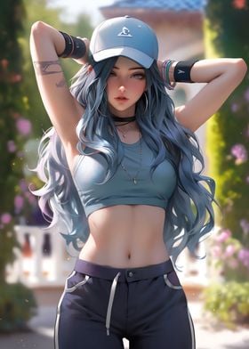 Anime Sunkissed Sport Girl