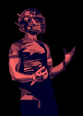 American Football Pop Art