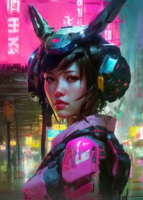 Cyberpunk girl