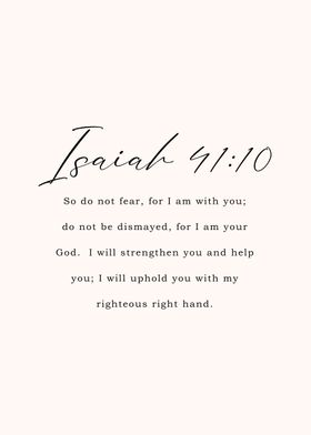 Isaiah 41 10 Bible Verse