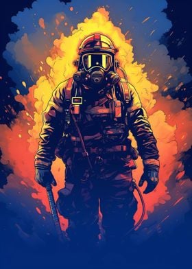 Firefighter Flame