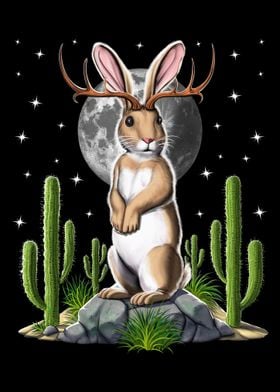 Jackalope Cryptid Rabbit