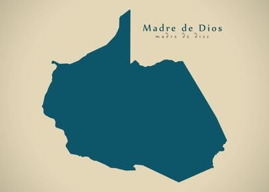 Madre de Dios Peru map