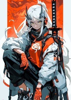 Anime Girl with Katana