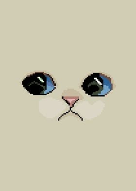 Pixel Cat Cute Sweet Funny