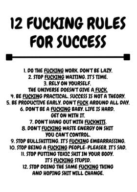 Quote 12 rules for success