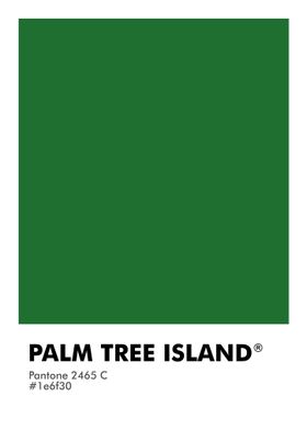 PANTONE PALM TREE ISLAND