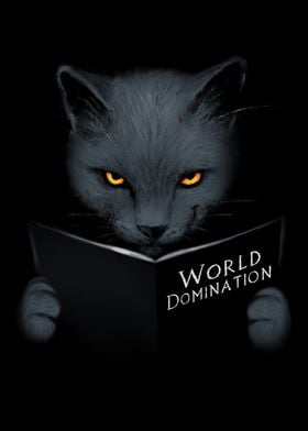World domination cute cat 