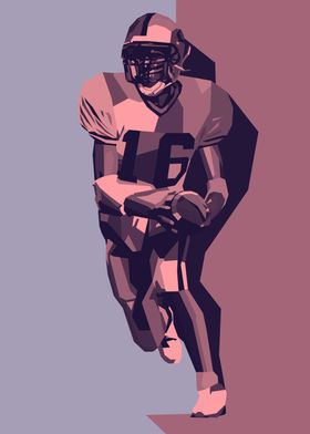 American Football Pop Art