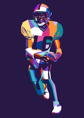 American Football Pop Art