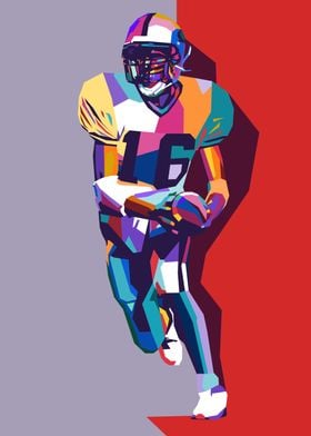 American Football Pop Art