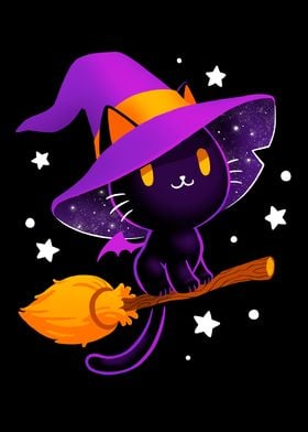 Witch cat  Black magic cat
