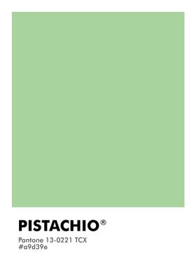 PANTONE PISTACHIO