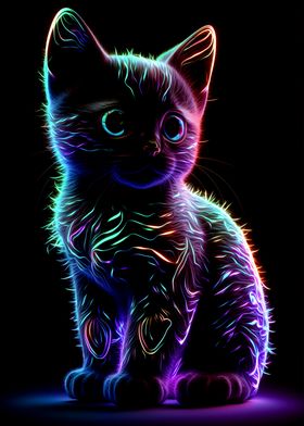 Neon Cat