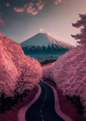 Cherry Blossom Japan Art