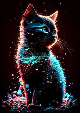 Neon Cat