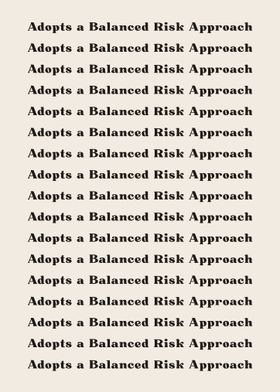 Adopts a Balanced Risk App