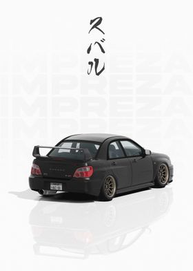 Black Subaru Impreza WRX