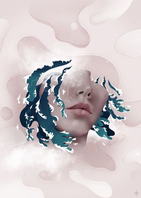 Painted Water Portrait