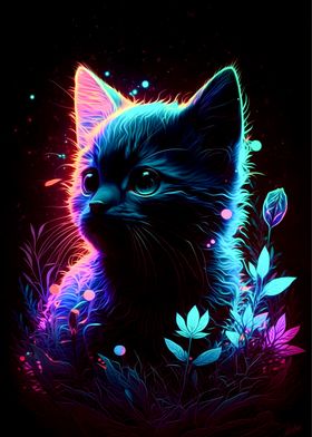 Neon Cat