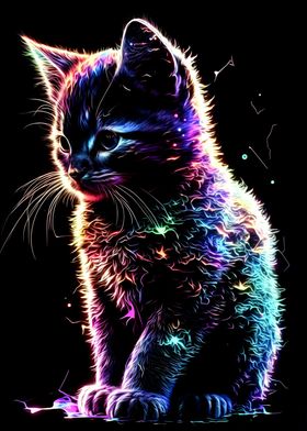 Neon Cat