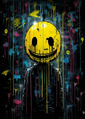 Scary Smiley Face - Smiley Face - Posters and Art Prints