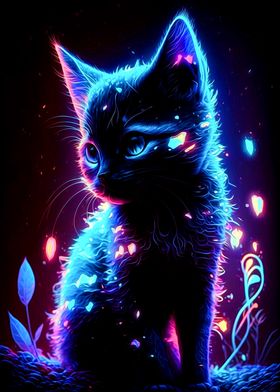 Neon Cat