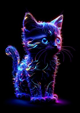 Neon Cat