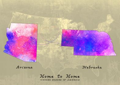 Arizona to Nebraska