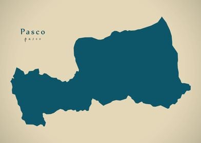 Pasco Peru region map