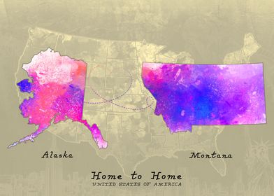 Alaska to Montana