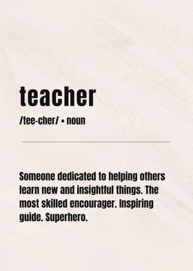 TEACHER DEFINITION ART