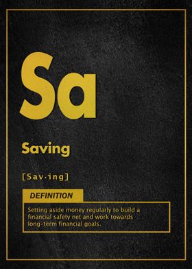 saving definition