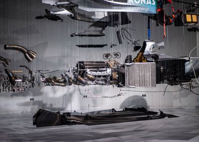 Mercedes AMG F1 Exploded 