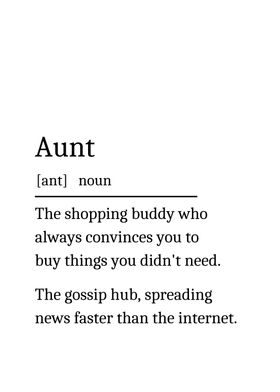 Funny Aunt Definition