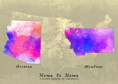 Arizona to Montana