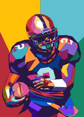 American Football Pop Art